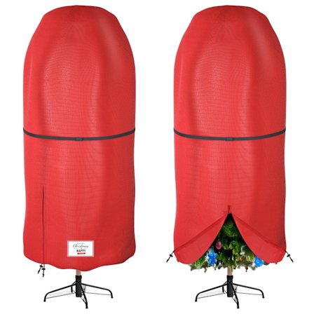 Opbevaringspose til juletræ, vandtæt Oxford-opbevaring med dobbelte lynlåse, juletræstransporttaske til juletræer op til 180 cm