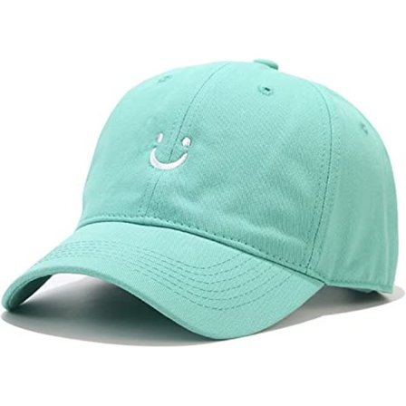 Smile Face Baseball Cap for Women Men Adjustable Low Profile Uns