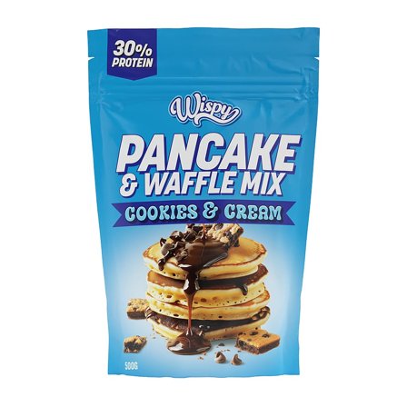 Wispy Nutrition Pancake & Waffle Mix 500 g Cookies & Cream, Sport & Velvære, Protein & Energi, Øvrige