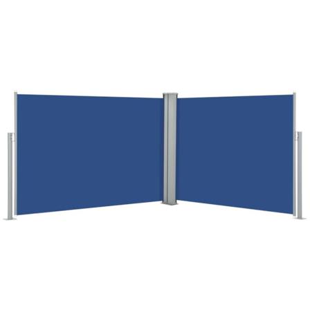 Vidaxl Infällbar Sidomarkis Blå 120x1000 Cm Blå