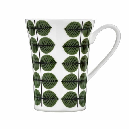 Gustavsberg Berså CA3 krus, 26 cl' - 'Hvit og grønn