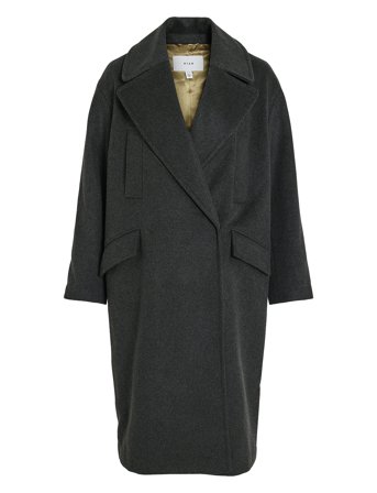 Vila Vihallee L/S Coat - Black - 38