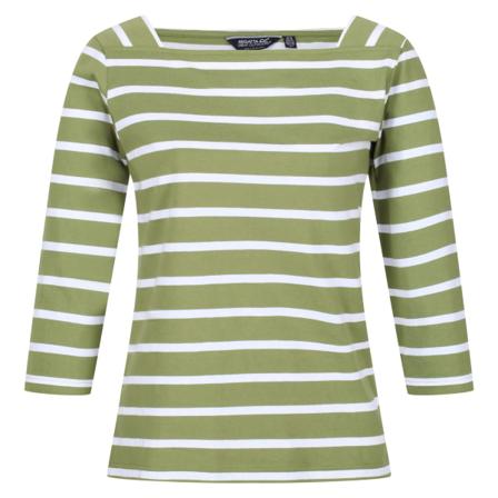 Regatta Dam/dam Polexia Stripe T-shirt 18 Uk Grape Leaf/w