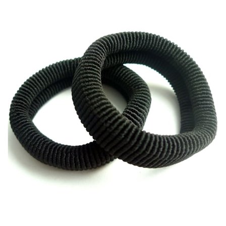 Hårsnodd Svart 2-pack