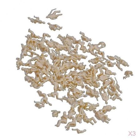 Model Tog Umalede Siddende Mennesker Passagerer Figurer 1:87 Skala x300