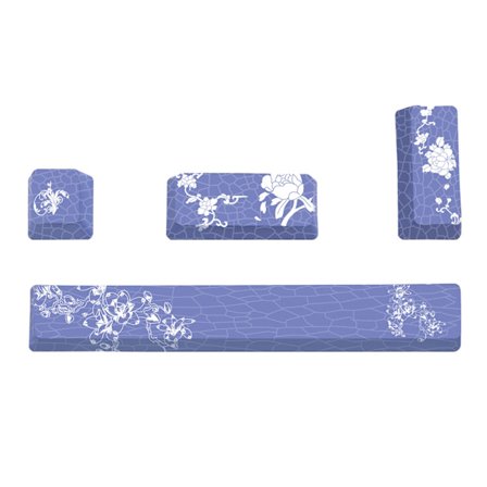 4 tangenter Esc Entre 6.25u Mellanslagstangentknappbyte PBT Fem sidor Dye-Subed OEM-profiltangentkapslar för mekaniskt tangentbord