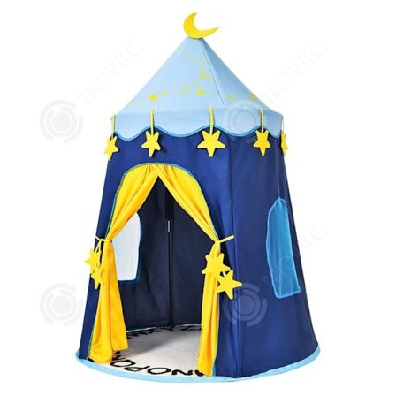 Legetelt - INNOVTEC - Blå - 110x110x150 cm - Bærbar - Barn 3 år og op