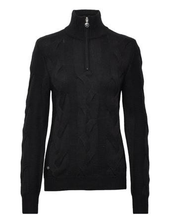 Addie Ls Pullover Unlined Turtleneck Rullekravetrøje Sort Daily Sports