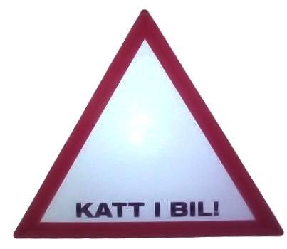 Katt i bil - klistremerker