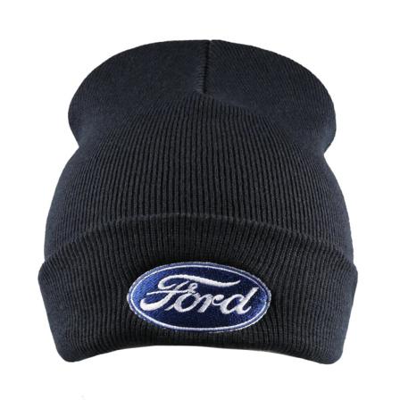 Ford Herr Logo Beanie One Size French Navy