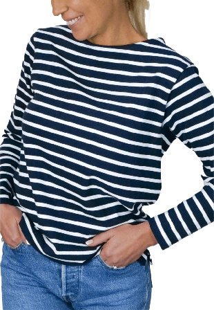 Boomerang Bolmsö Randig Långärmad T-shirt Överdelar Dam Svart L