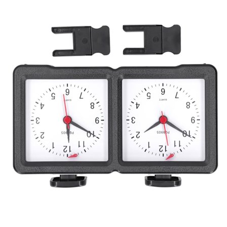 Multifunktionelt skakur analogt ur Tæl op Tæl ned Timer Lydløs til brætspilskonkurrence