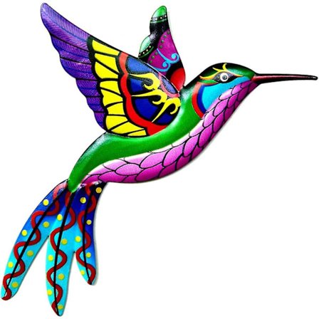 Metall Kolibri Veggdekor - Smijern - Veggdekor - Innendørs eller Utendørs, Hage, Hage