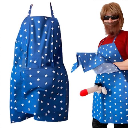 Det ultimate forkleet, morsomt, med penis gjemt i lommen, morsomme matlagings- og grillforklær