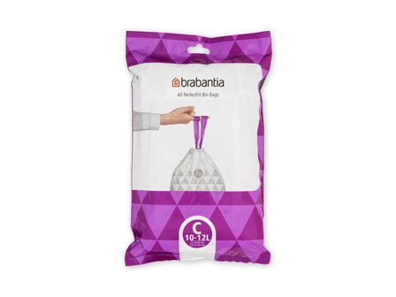 BRABANTIA Avfallspåsar C 10-12L 40/fp - Lyreco - Städ och hygien - Påsar och säckar - Papperskorgspåsar