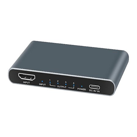 4k HDMI-kompatibel Splitter 1x4 Split 1 Inn 4 Ut For HDTV DVD Switch Nettbrett