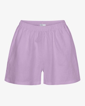 Linen Shorts - Soft Lavender S