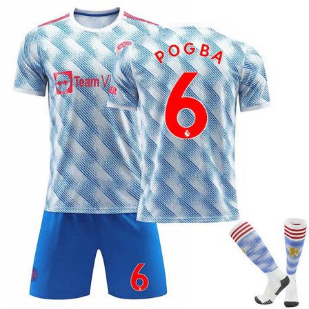 Fotballsett Fotballtrøye Treningstrøye Pogba barn 22 (120-130 cm)
