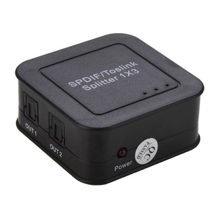 13 Optisk Splitter Støtter LPCM2.0/DTS/DOLBY-AC3 Lydformater Utgangsavstand opptil 40m