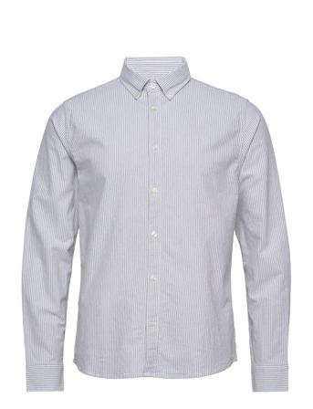 Kristian Oxford Shirt Skjorta Casual Blå Les Deux
