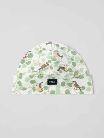 Polarn O. Pyret Trikåmössa fåglar - 36 - 38 - barnkläder - green