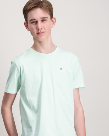 GANT SHIELD SS T-SHIRT Zielony T-shirty Chłopiec - Kids Brand Store
