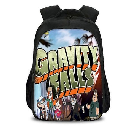 Gravity Falls Dipper Mabel Casual Skolväska Anime Anteckningsbok Laptop Ryggsäck Skolväska Messenger Bag