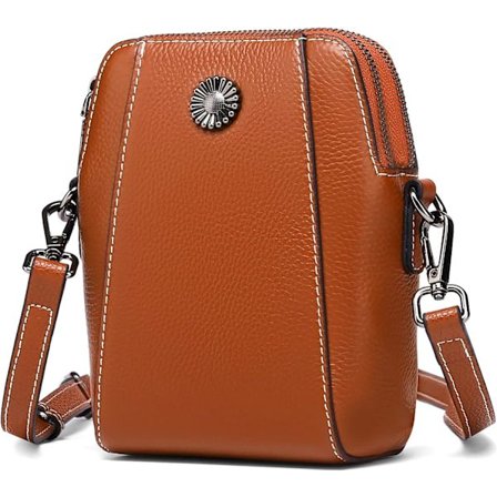 Kvinders Crossbody Taske Lille Mobiltelefon Taske Retro Læder Crossbod