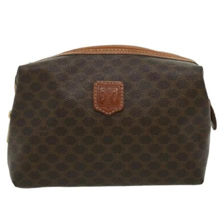 Celine Vintage, Pre-owned Leather pouches Bruin, Dames, Maat:ONE Size,leer