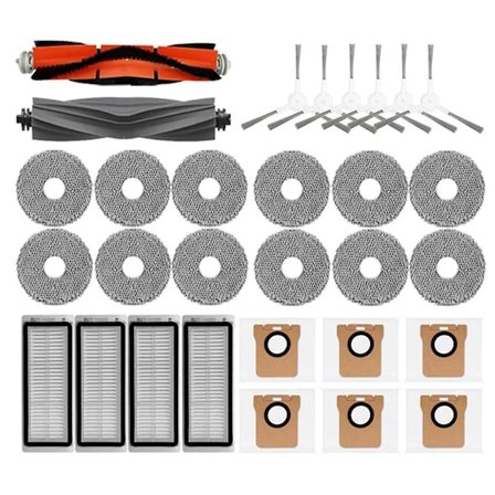 Ersättningsdelar till Dreame Bot L20 Ultra / X20 Pro Huvudsidoborste Hepa-filter Mopp Dammsäck Robotdammsugare