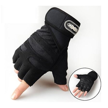 Raskaat harjoitukset puolen sormen painonnosto hanskat kehonrakennus Tra