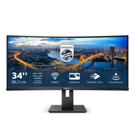 Philips 345B1C - LED-skjerm - kurvet - 34"