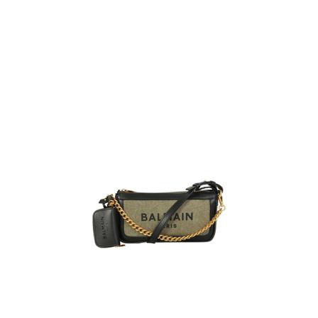 Balmain B-Army shoulder Tas , Groen , Dames , Maat: ONE Size Schoudertassen