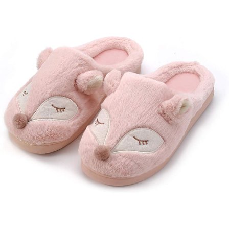 Soft Plush Slippers for Women, Size 38