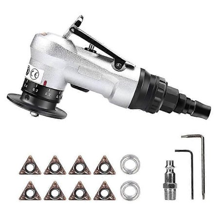 Mini Pneumatisk Affasningsværktøj med Udskiftelige Blade, Indsatser og Lejer, 45 Graders Luft Affasnings Afgratningsværktøj