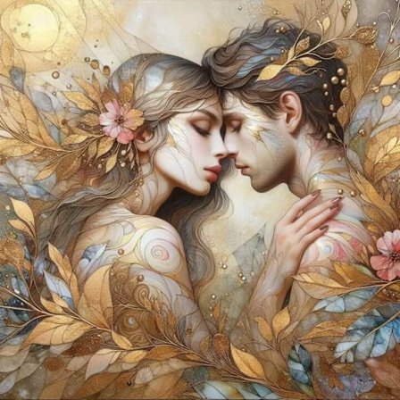 Romantiskt kärleksfullt Affisch A4