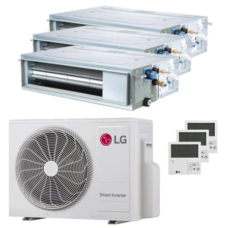 Condizionatore LG Canalizzabile CL trial split 9000+9000+9000 BTU inverter A+++ unità esterna 6.15 kW