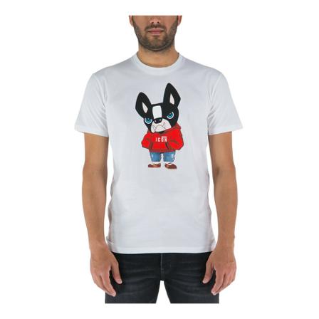 Dsquared2 - T-shirts - Vit - Herr - Storlek: S, Herr, Storlek: S