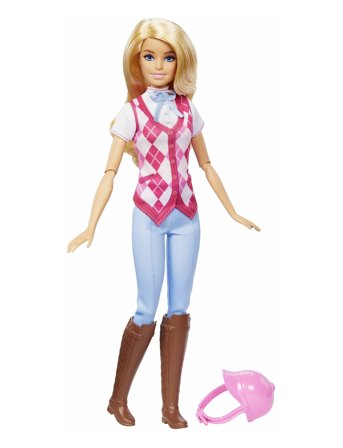 Mysteries: The Great Horse Chase “Malibu” Doll With Riding Clothes & Accessories Patterned Barbie