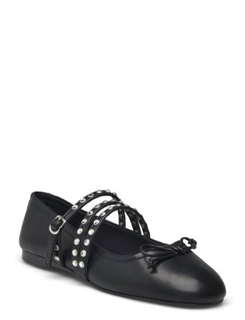 Mango | Studded Ballet Flats With Straps | 36