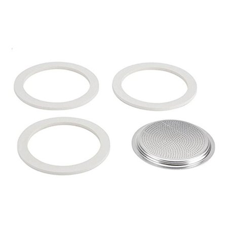 50 ml ersättnings packningar och filter för 1-kopp Moka / Break / / Mini kaffebryggare