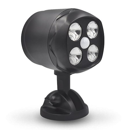 Trådlös 600 Lumen batteridriven utomhusvägglampa Rörelsesensor aktiverad LED-spotlight, vattentät säkerhetsbelysning