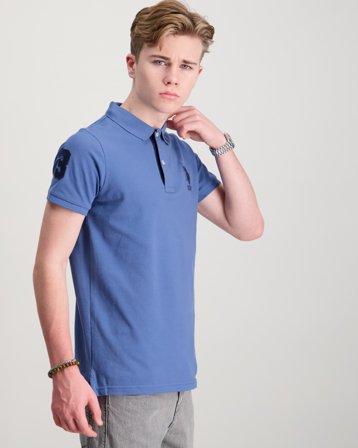 U.S. Polo Assn. Player 3 Pique Polo Blauw Polo-/rugbyshirts Jongens - Kids Brand Store
