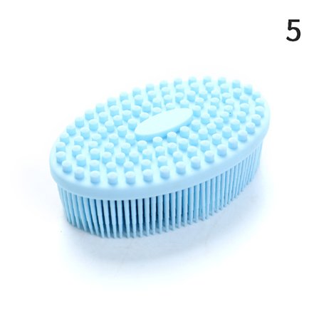 Silikonkroppsborste Baby Shower Sponge Torrmassage Badhandduk F