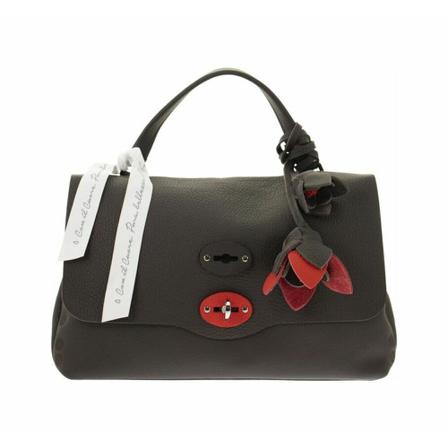 Zanellato, Postina S - Pure petal bag Czarny, Kobieta, Rozmiar: ONE Size