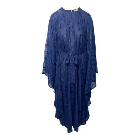Michael Kors Pre-owned Michael Kors Embellished Evening Klänning in Blue Polyester blå, Dam, Dam, Storlek: S