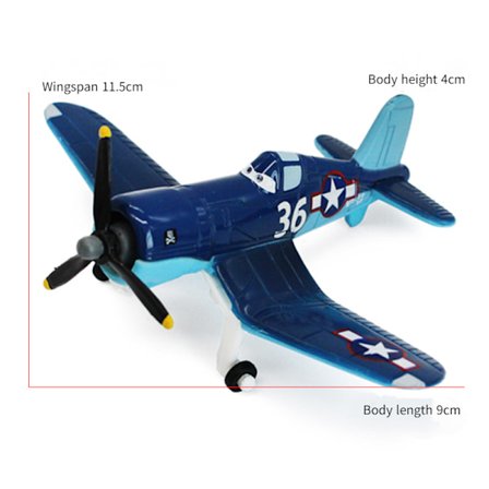 Alloy Aircraft Story Dust Dusty No. 7 Captain No. 5 No. 11 Fighter Children's Toy Model Gift (Captain No. 36)