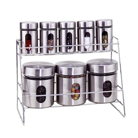 Maustetelinesarja, jossa 5 purkkia à 90 ml, 3 säilytyspurkkia à 320 ml