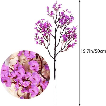 Kunstige blomster, der ligner ægte, til bryllup, værelse, hjem, hotel, festdekoration, lilla