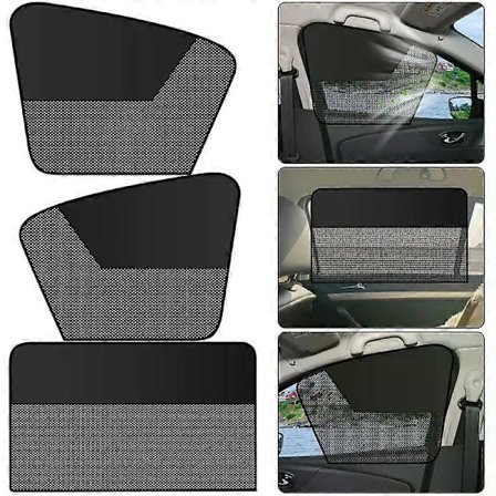 Kaksipuolinen magneettinen auton aurinkosuoja lämpösuoja UV-suoja yksityisyysverho sivuikkunoille universaali retkeilyyn päiväunille kesällä